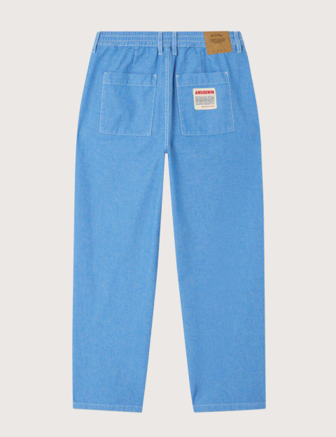 American Vintage Pantalon Homme Bleu Pusway Cascade - 7