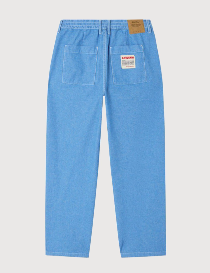 American Vintage Pantalon Homme Bleu Pusway Cascade - 7