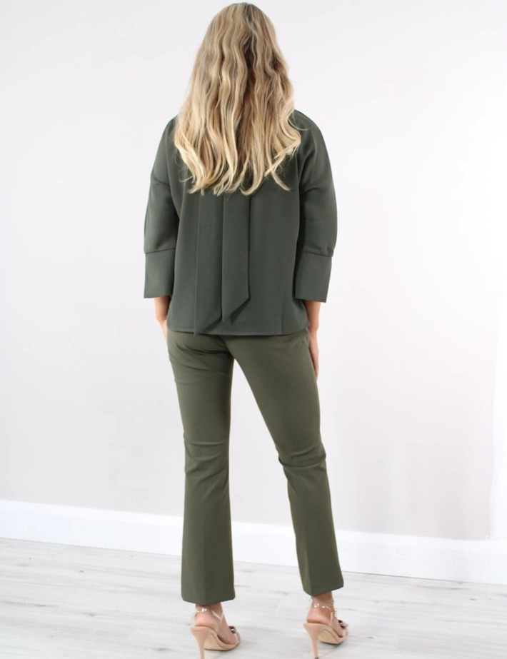 MOS MOSH Pantalon Femme Bootcut Ellen Izzy Kaki - 2
