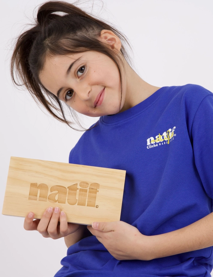 Natif T-Shirt Enfant Cliché Marseille Bleu - 4