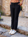 HBT Taylor Chic Chaine & Trame Rumba | Chelsea Pantalon Femme Noir