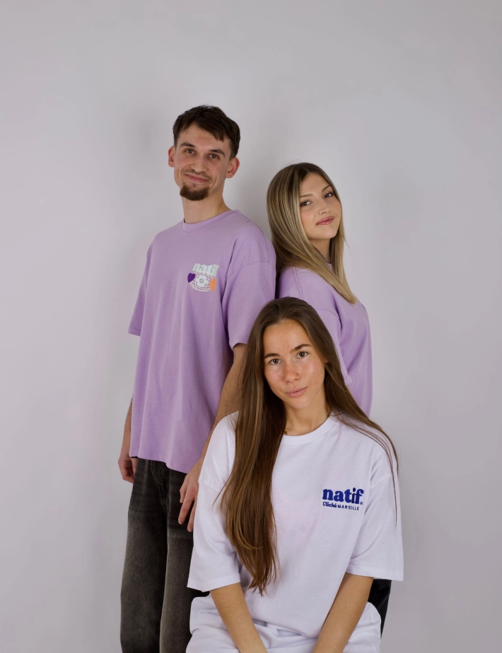 Natif T-shirt Unisexe Marseille Cliché Blanc - 6