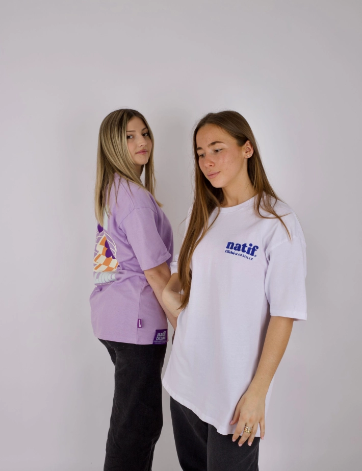 Natif T-shirt Unisexe Marseille Cliché Blanc - 7