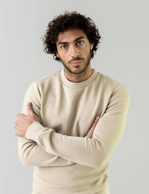 MOS MOSH Sweat Homme Abel Gris Aluminium - 5