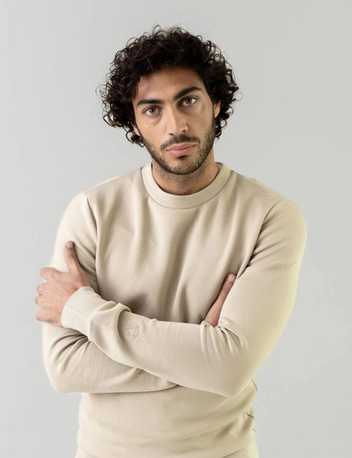 MOS MOSH Sweat Homme Abel Gris Aluminium - 5