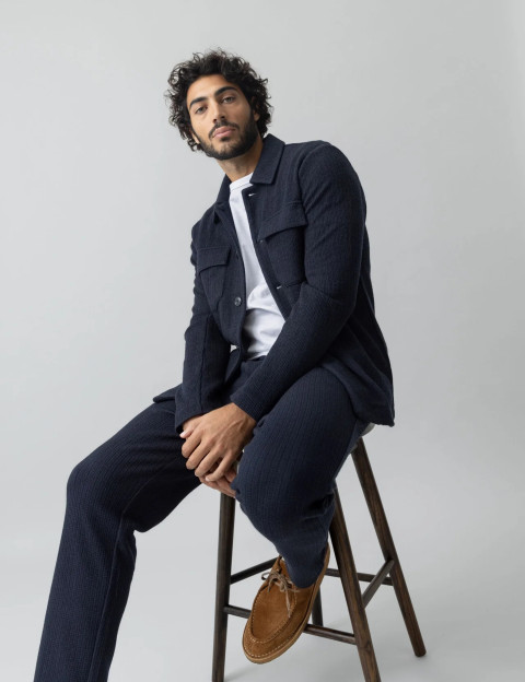 MOS MOSH Surchemise Homme Austin Marine - 5