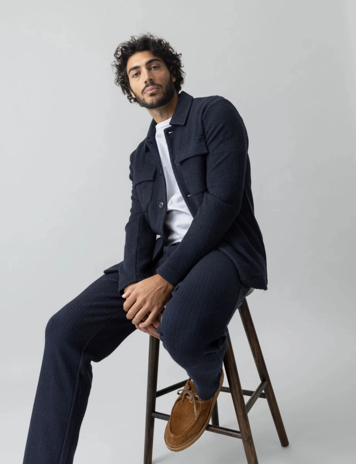 MOS MOSH Surchemise Homme Austin Marine - 5
