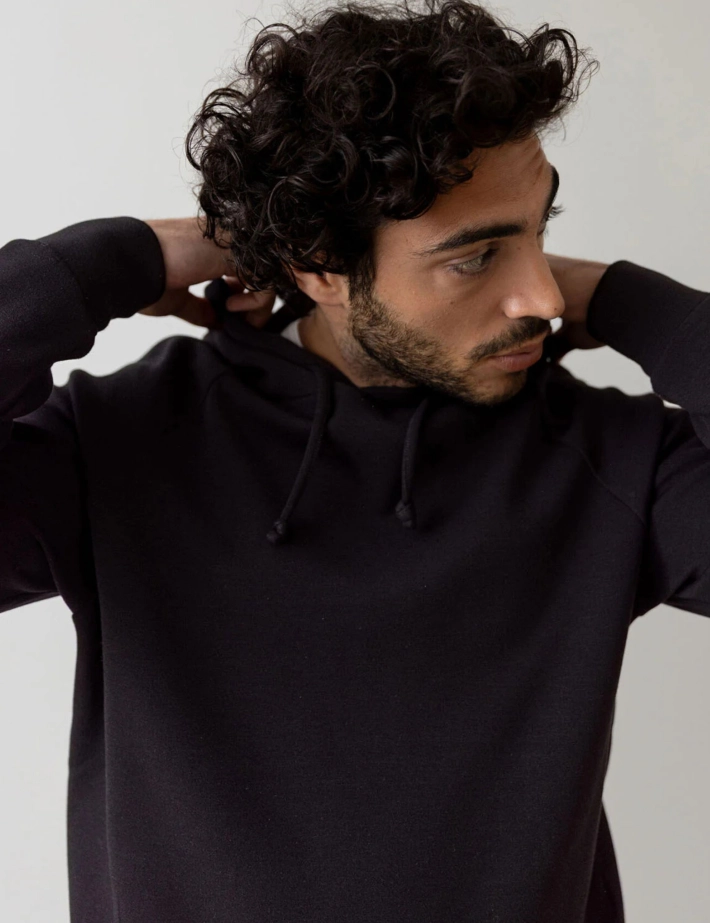 MOS MOSH Sweat Homme Capuche Abel Noir - 5