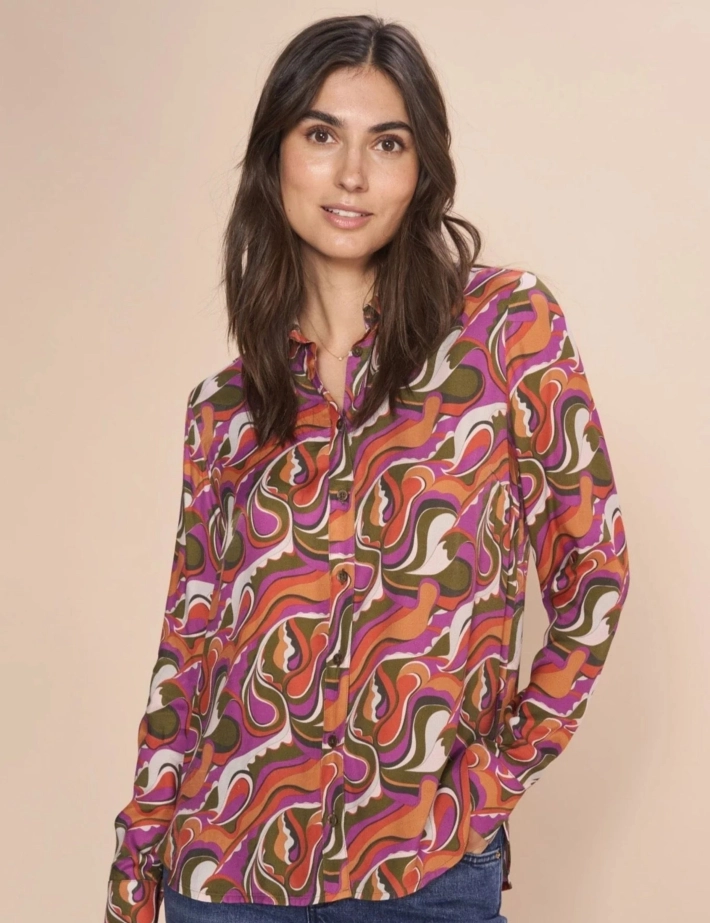 MOS MOSH Chemise Manches Longues Taylar Imprimé - 2