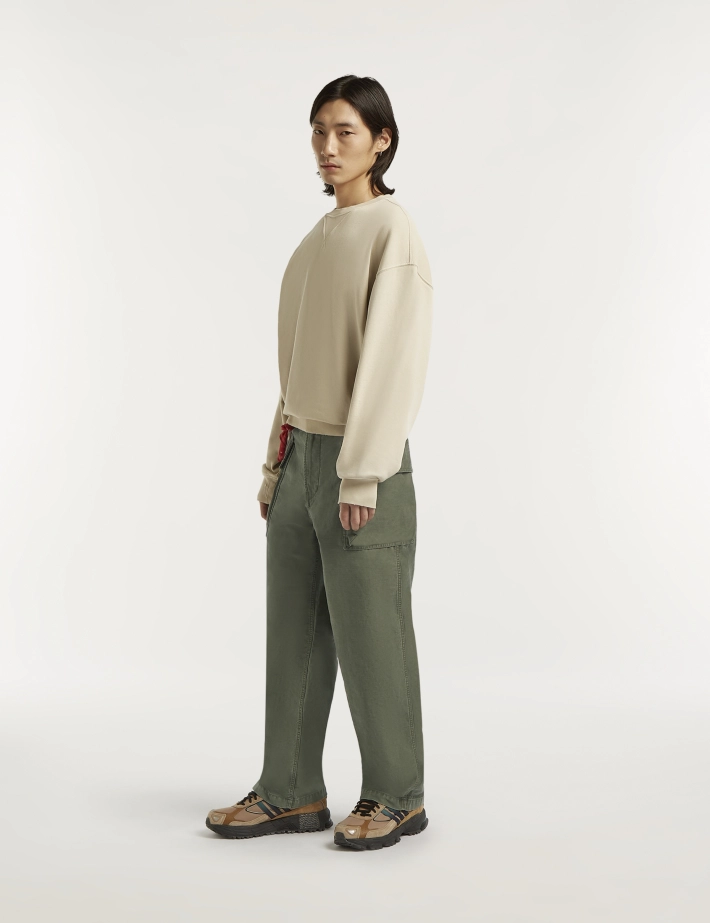 Denham Pantalon Homme Cargo Vert Kaki