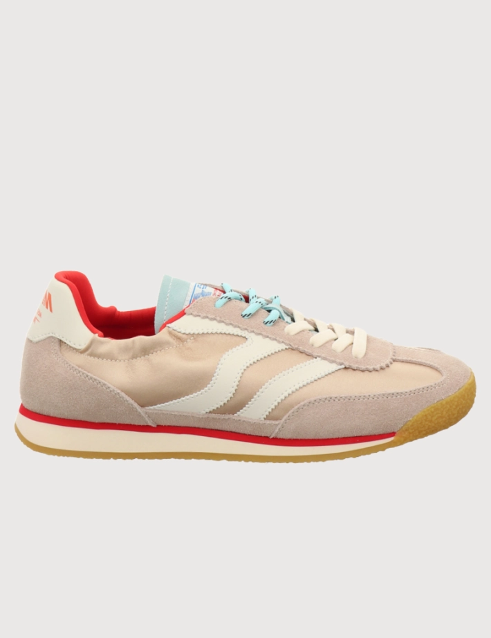 MRP Maripé Baskets Femme Double Bande Beige