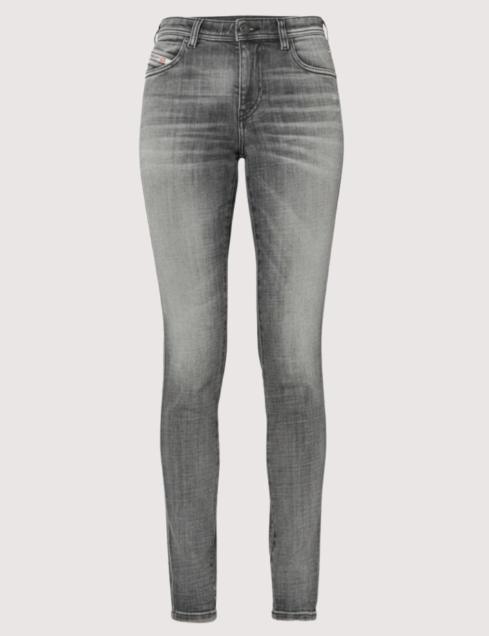 DIESEL Jean Femme Skinny Babhila 9E71 Gris - 3