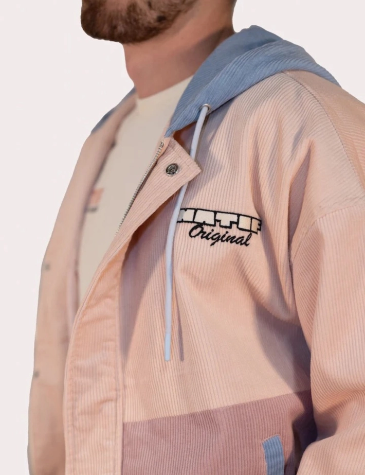 Natif Veste Corduroy Original Rose - 3