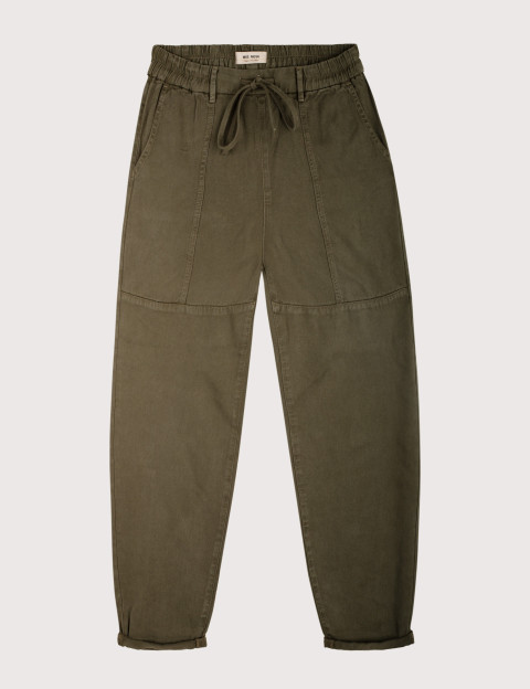 MOS MOSH Pantalon Femme Cordon Maison Stalom Kaki - 4