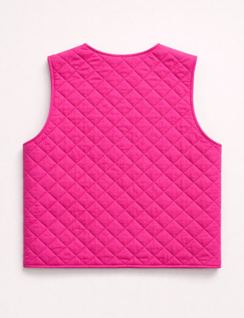 PIECES Gilet Sans Manches Femme Saria Fuchsia - 3