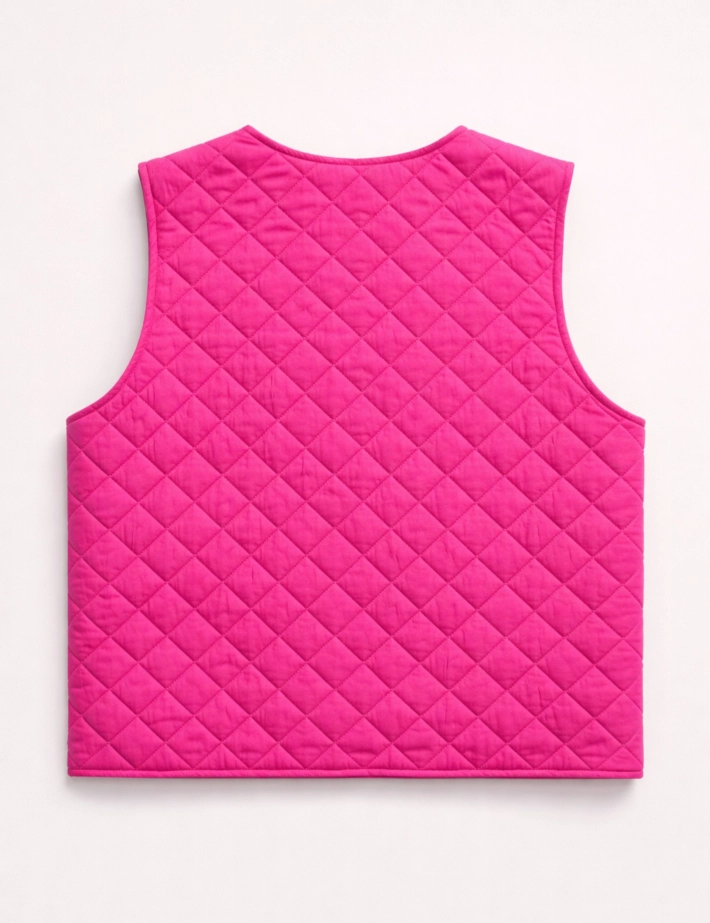 PIECES Gilet Sans Manches Femme Saria Fuchsia - 3