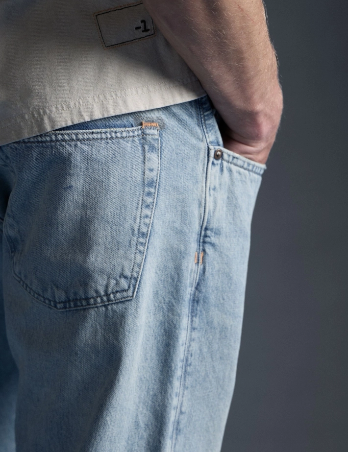 Minus One Jeans Jean Homme Coupe Regular Délavé - 3
