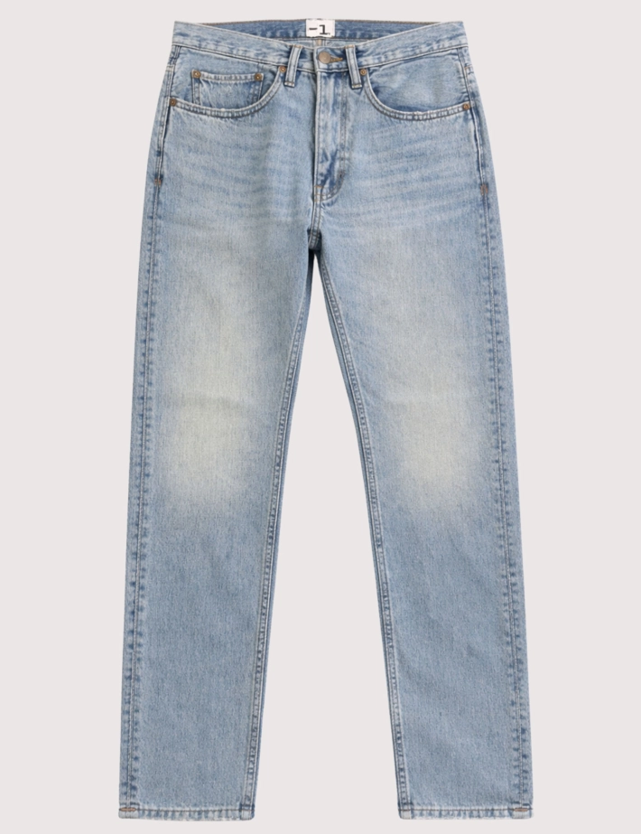 Minus One Jeans Jean Homme Coupe Regular Délavé - 4