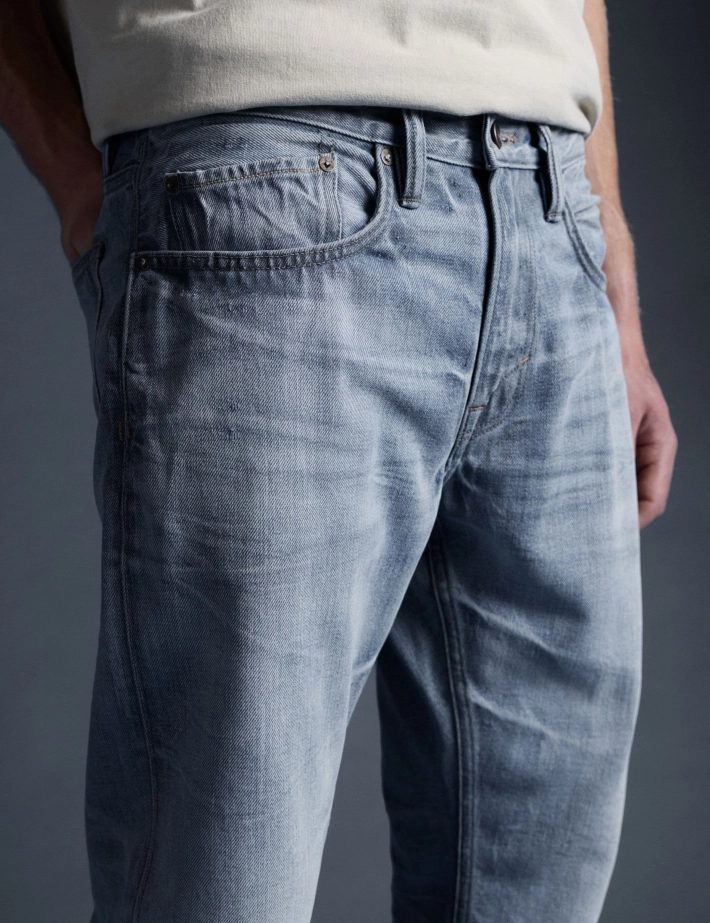 Minus One Jeans Jean Homme Coupe Regular Délavé - 5