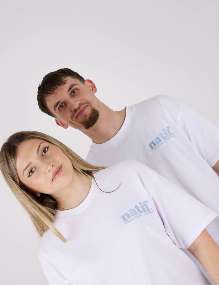 Natif T-shirt Unisexe Cliché Saint-Tropez Blanc - 4