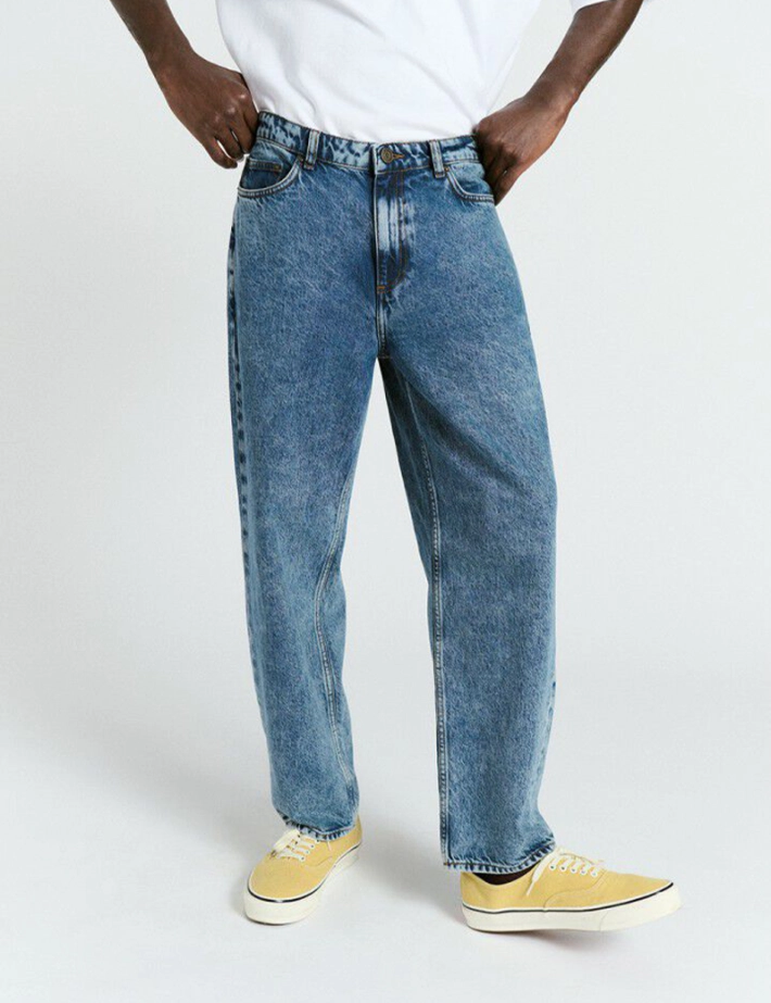American Vintage Jean Homme Droit Taille Basse Joybird Bleu Authentic - 2