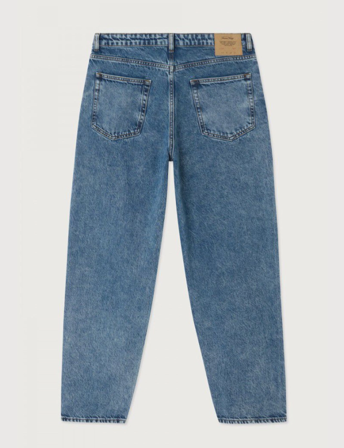 American Vintage Jean Homme Droit Taille Basse Joybird Bleu Authentic - 8