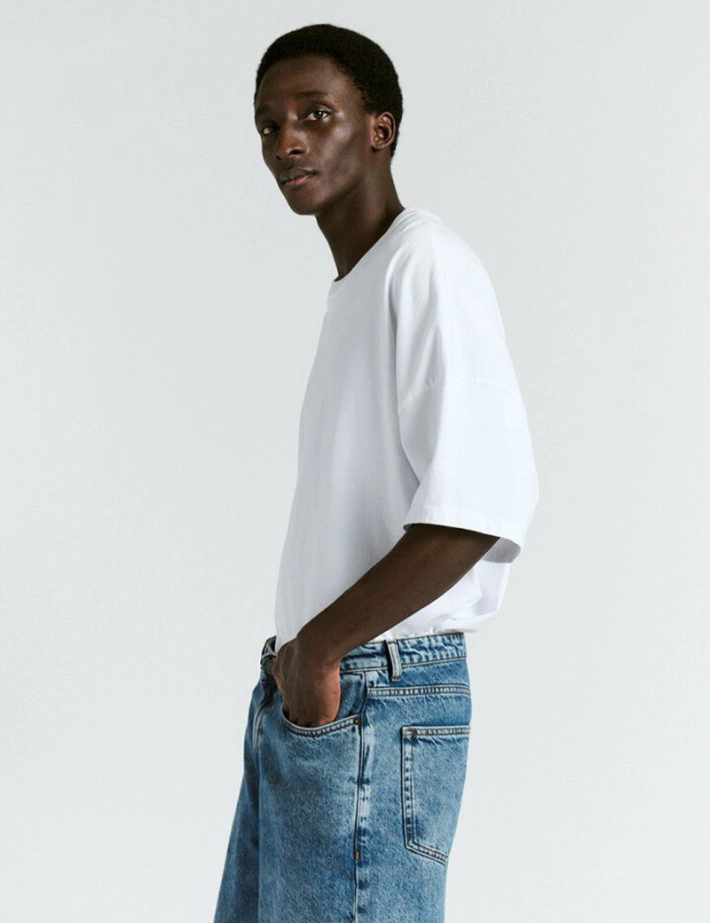 American Vintage Jean Homme Droit Taille Basse Joybird Bleu Authentic - 6