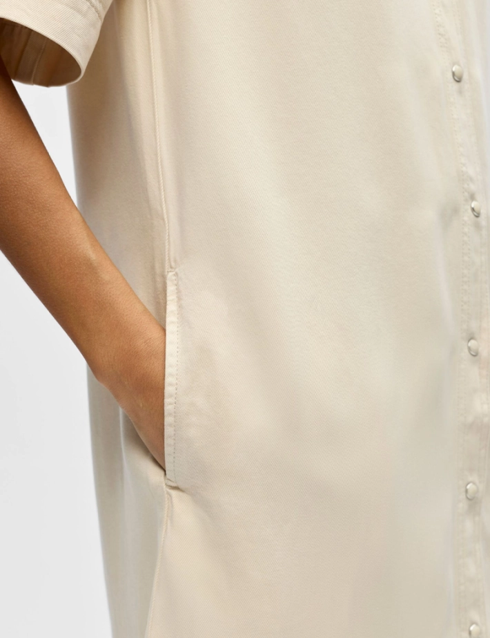 OBJECT Robe Chemise Frame 2/4 Beige Denim - 5