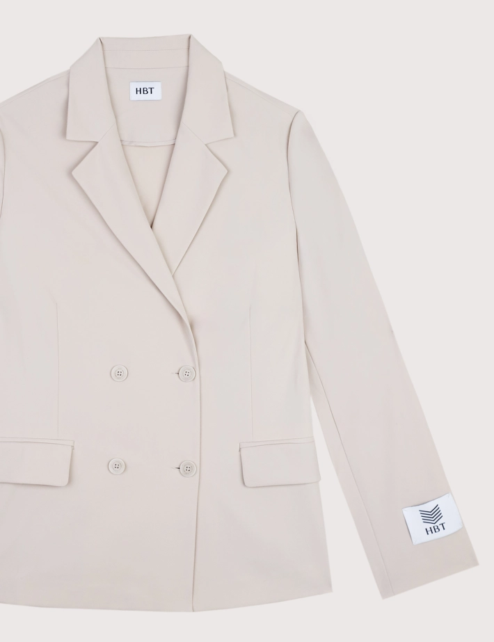 HBT Taylor Chic Chaine & Trame Rumba | Lucia Veste Femme Beige - 3