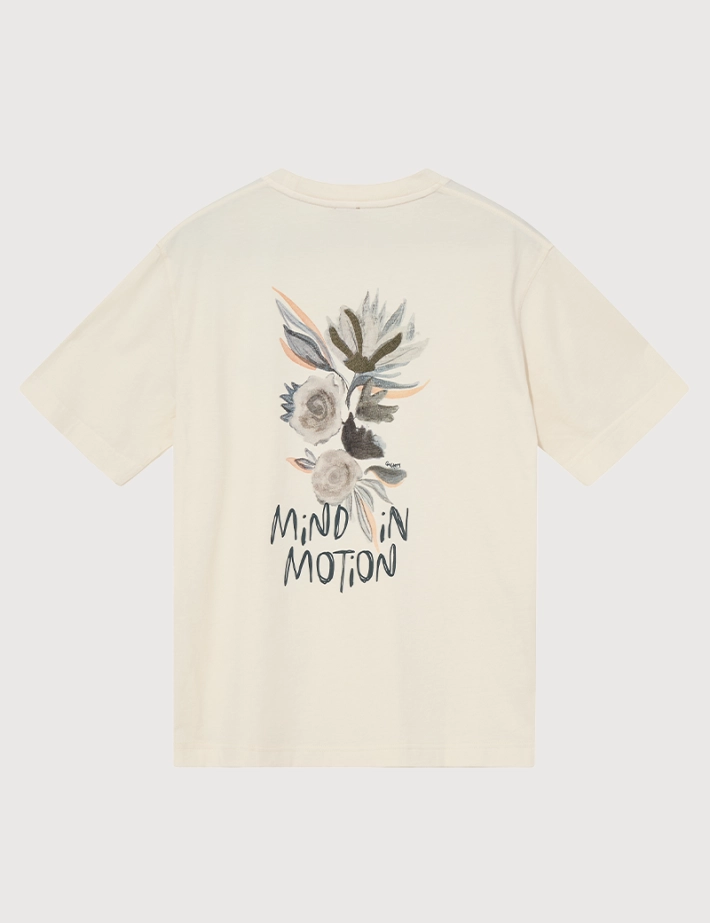 MOS MOSH T-Shirt Homme Manches Courtes Motion Ecru - 3