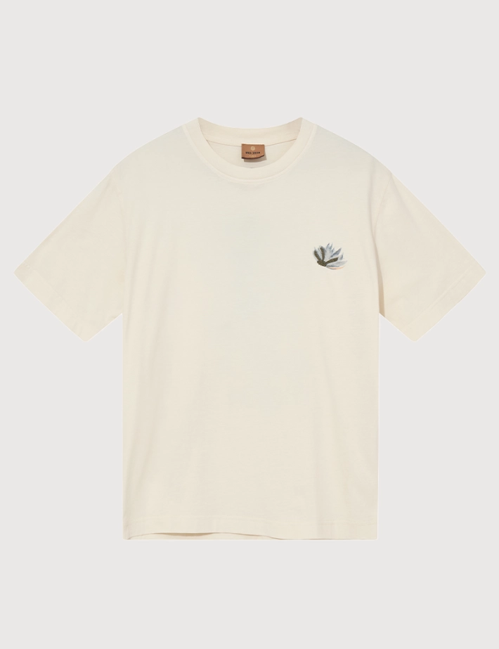 MOS MOSH T-Shirt Homme Manches Courtes Motion Ecru - 4