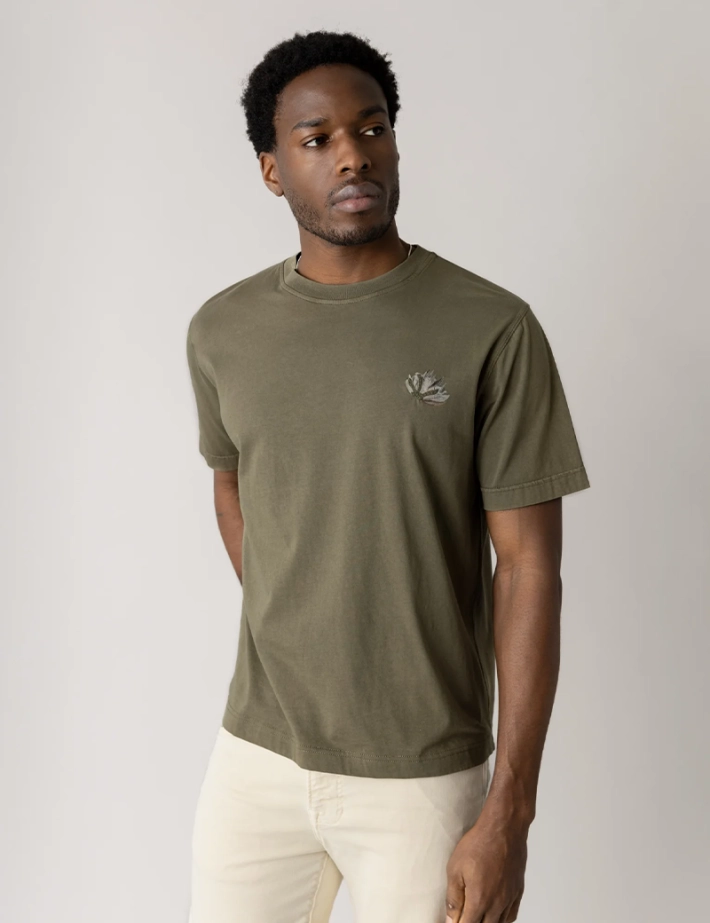 MOS MOSH T-Shirt Homme Manches Courtes Motion Kaki - 2