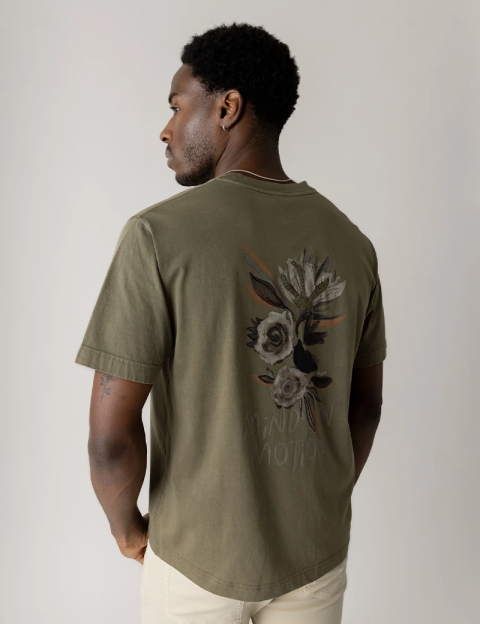 MOS MOSH T-Shirt Homme Manches Courtes Motion Kaki - 3