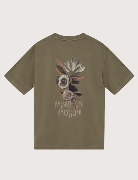 MOS MOSH T-Shirt Homme Manches Courtes Motion Kaki - 5