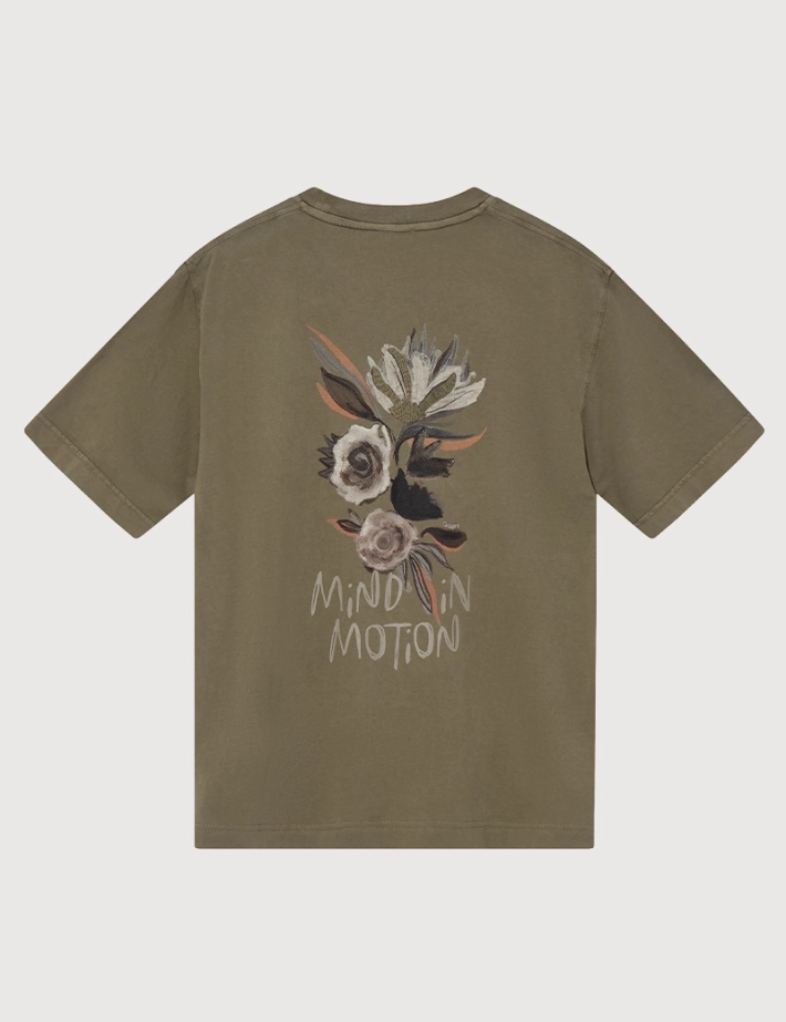 MOS MOSH T-Shirt Homme Manches Courtes Motion Kaki - 5
