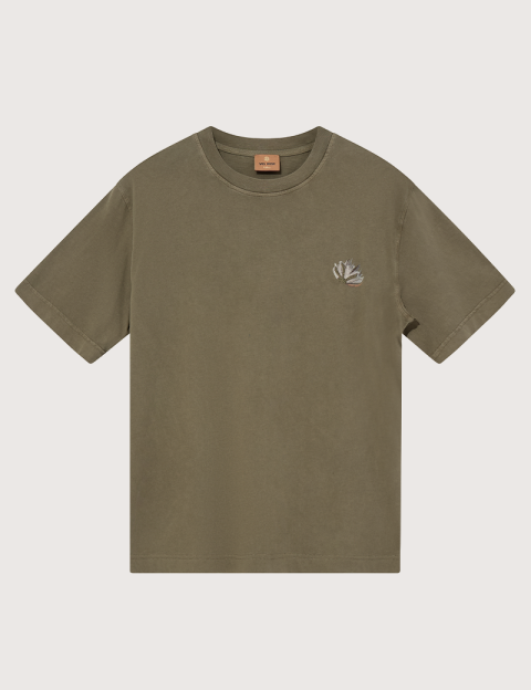 MOS MOSH T-Shirt Homme Manches Courtes Motion Kaki