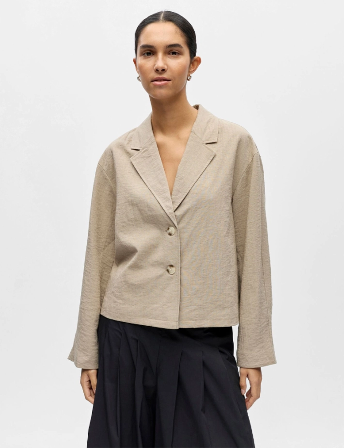 OBJECT Blazer Femme Rini Taupe - 2