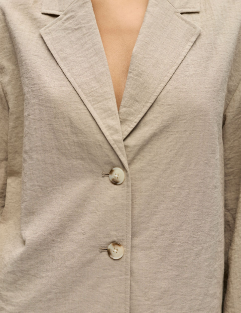 OBJECT Blazer Femme Rini Taupe - 5