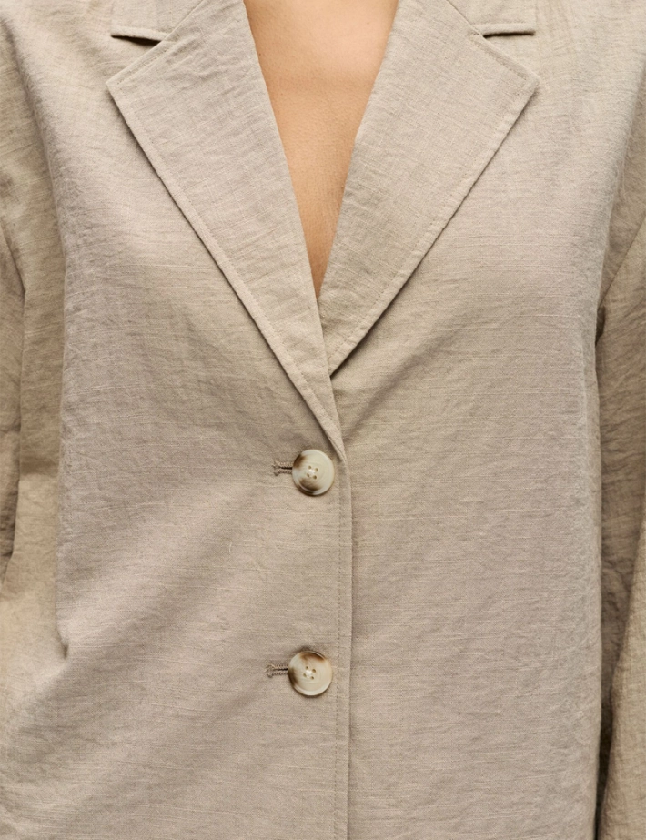 OBJECT Blazer Femme Rini Taupe - 5