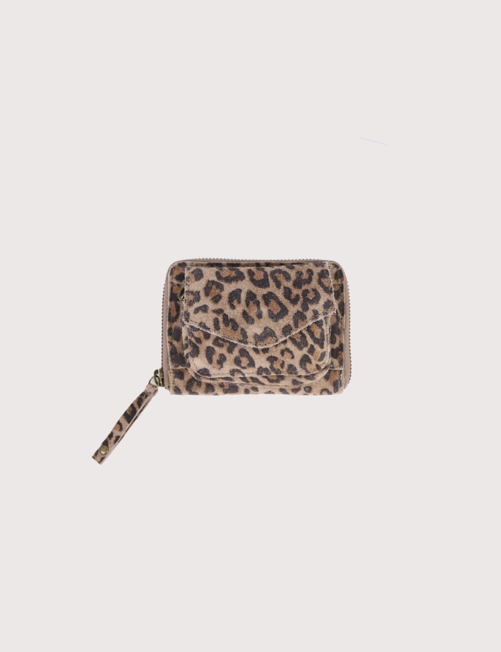 PIECES Portefeuille Naina Cuir Taupe