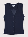 HBT Taylor Chic Chaine & Trame Rumba | Vince Gilet Femme Marine