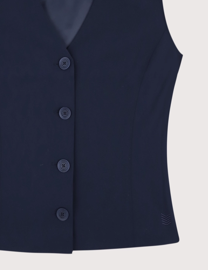 HBT Taylor Chic Chaine & Trame Rumba | Vince Gilet Femme Marine - 2