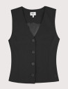 HBT Taylor Chic Chaine & Trame Rumba | Vince Gilet Femme Noir
