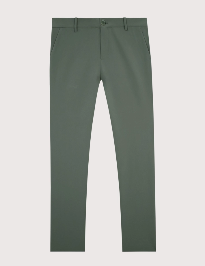 HBT Taylor Chic Chaine & Trame Rumba | Ben Pantalon Homme Kaki