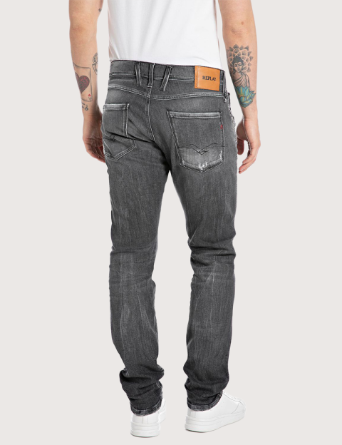 REPLAY Jean Homme Slim Anbass Gris 097 - 2