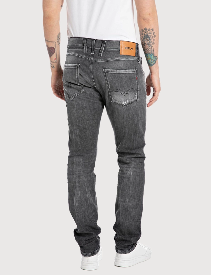 REPLAY Jean Homme Slim Anbass Gris 097 - 2