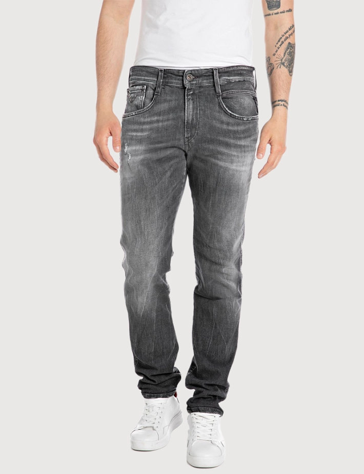REPLAY Jean Homme Slim Anbass Gris 097