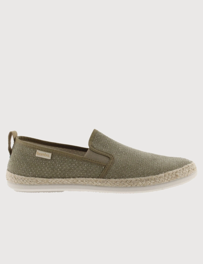 VICTORIA Espadrilles Homme Toile Bamba Kaki