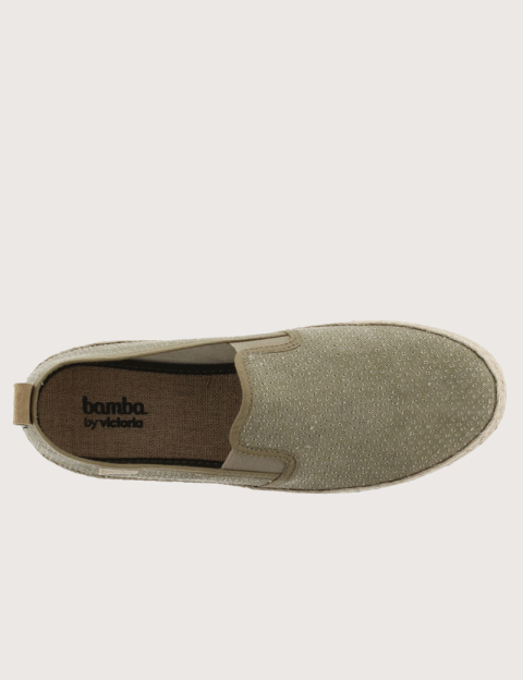 VICTORIA Espadrilles Homme Toile Bamba Kaki - 4