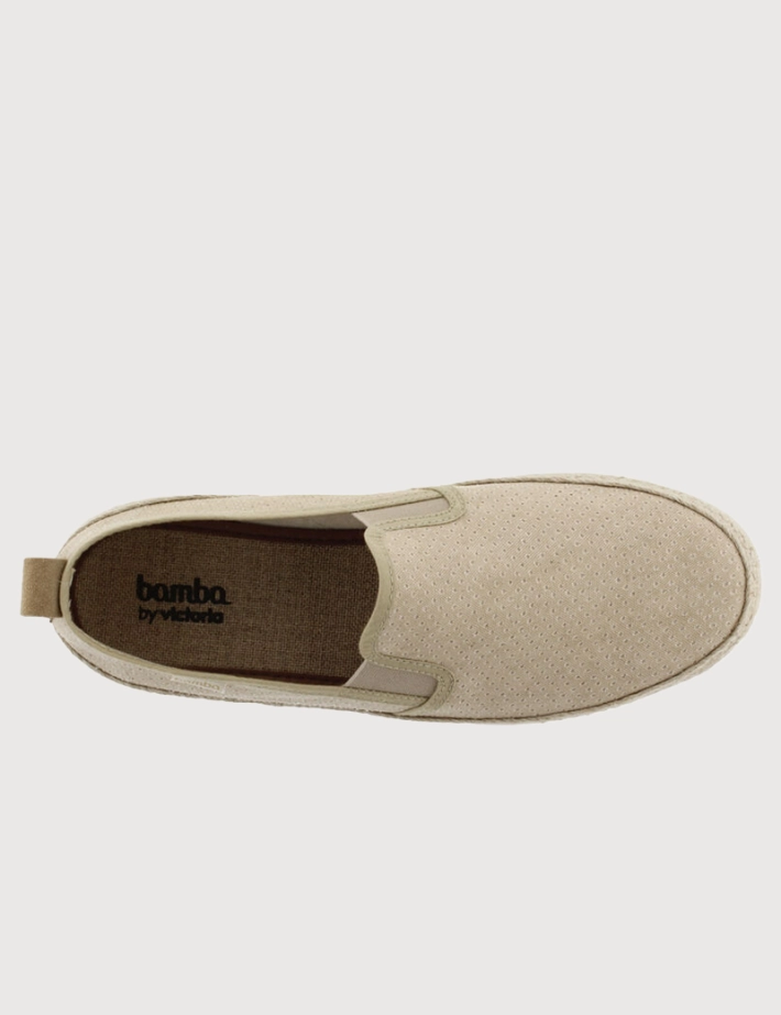 VICTORIA Espadrilles Homme Toile Bamba Beige - 4